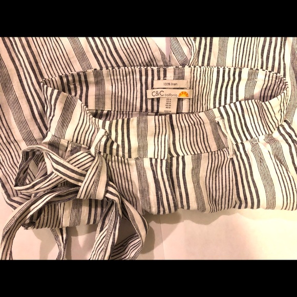 C & C California Women’s Linen Pant - Picture 3 of 4